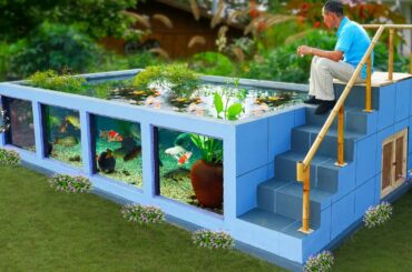 WOW! How my father builds a giant aquarium at home