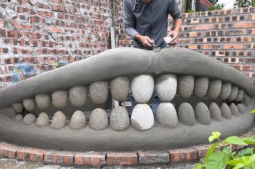 Amazing cement ideas - Smiles aquarium - Garden decoration tips - Beautiful and Easy
