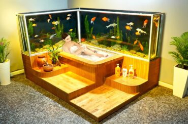 Breakout idea! Perfect aquarium and bathtub combination