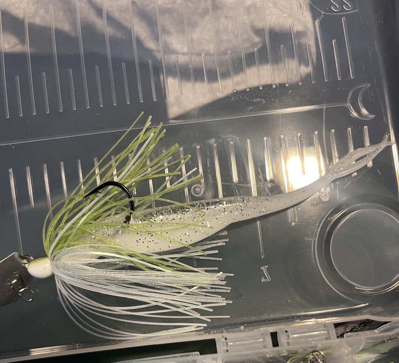 Is this chatterbait trailer too long?