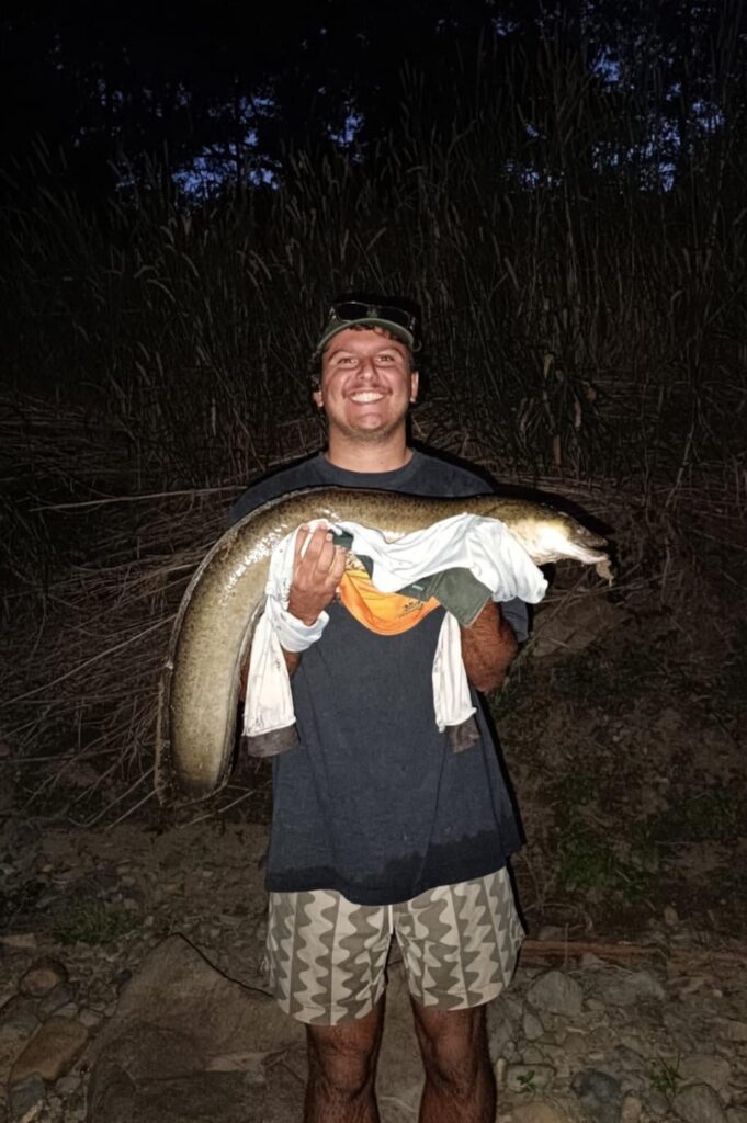 Caught a creek monster on a handline