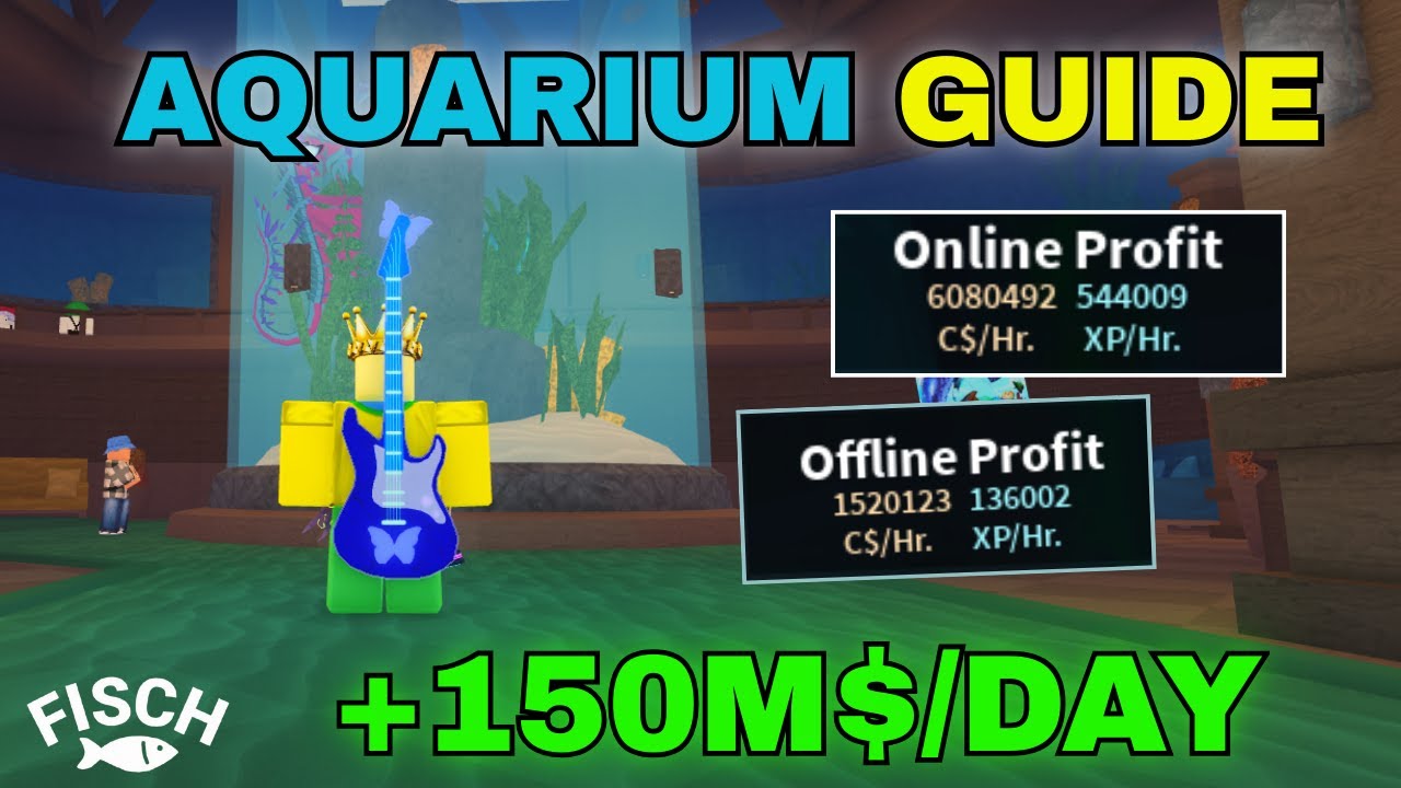 Aquariums: How To Make MILLIONS Using AQUARIUMS In Fisch! Roblox ...