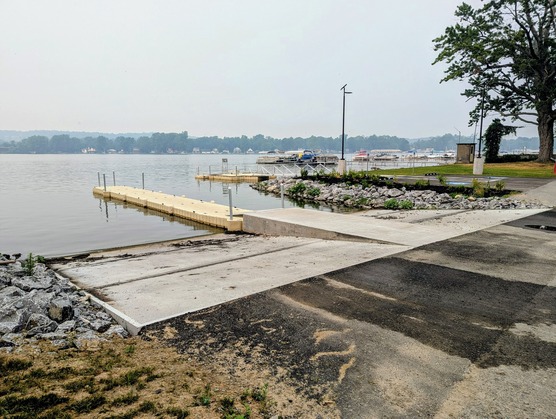 New Bemus Point boat launch ramp complete