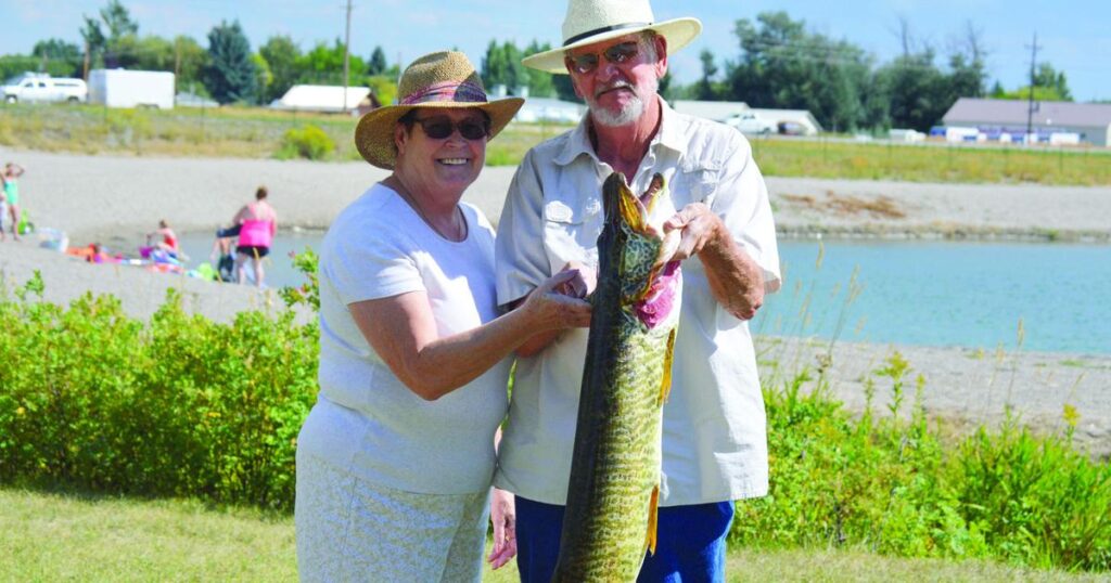 Man catches big muskie at Rexburg area lake | Local Man catches big muskie at Rexburg area lake | Local