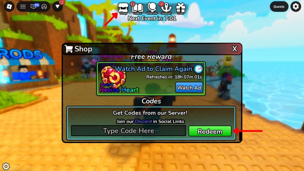 Redeem Deep Fishing Codes
